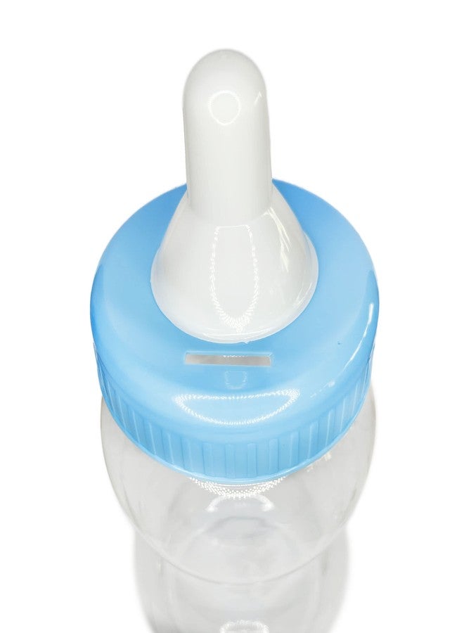 Crafts Central Jumbo Plastic Fillable Baby Shower Milk Bottle, Coin Bank, Favor Decoration (Blue, 10" Inch) - Image 1